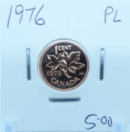 1976 CANADA CIRCULATION ONE CENT - UNGRADED