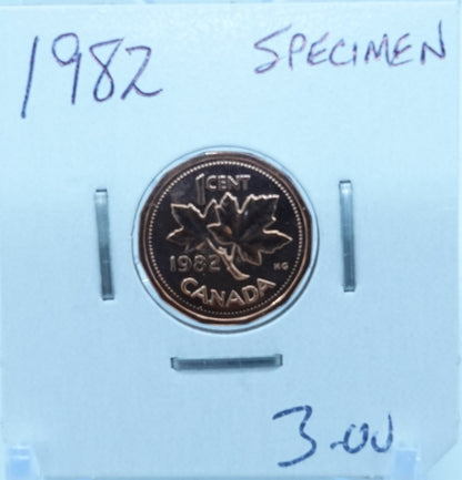 1982 CANADA CIRCULATION ONE CENT - UNGRADED