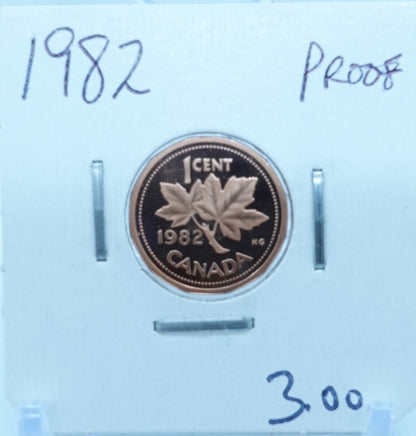 1982 CANADA CIRCULATION ONE CENT - UNGRADED (2619)