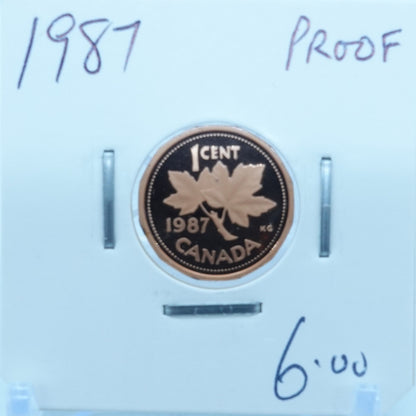 1987 CANADA CIRCULATION ONE CENT - UNGRADED (2642)