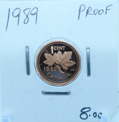 1989 CANADA CIRCULATION ONE CENT - UNGRADED