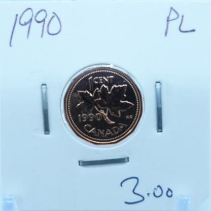 1990 CANADA CIRCULATION ONE CENT - UNGRADED