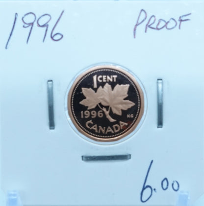 1996 CANADA CIRCULATION ONE CENT - UNGRADED