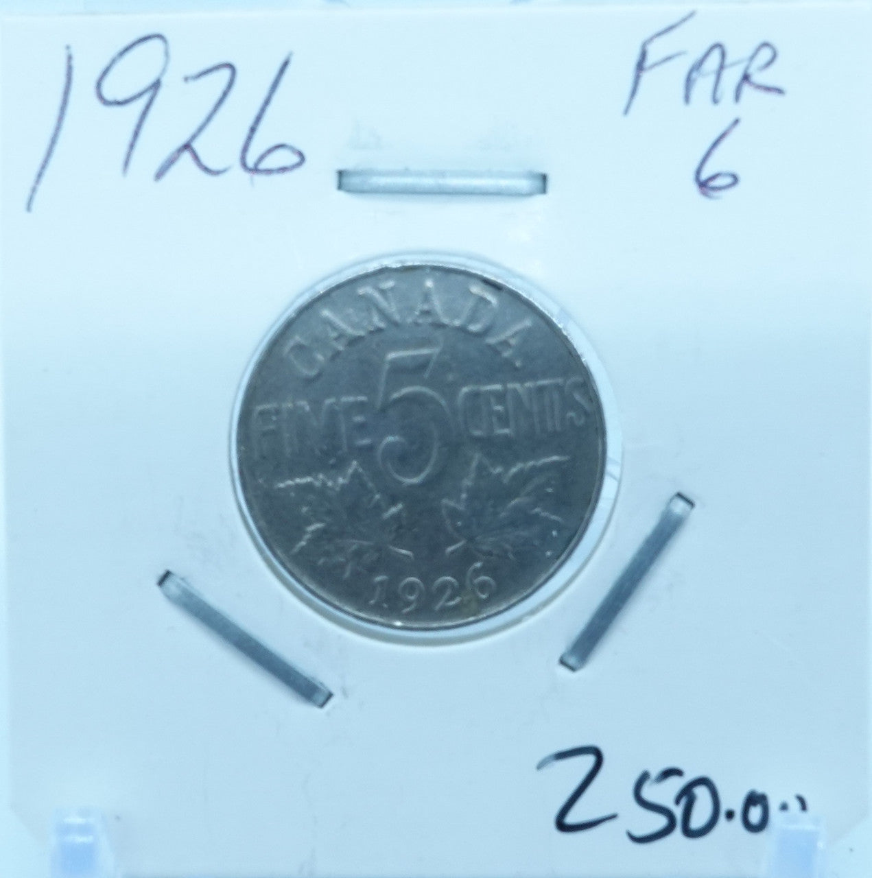 1926 CANADA CIRCULATION FIVE CENTS - UNGRADED (2516)