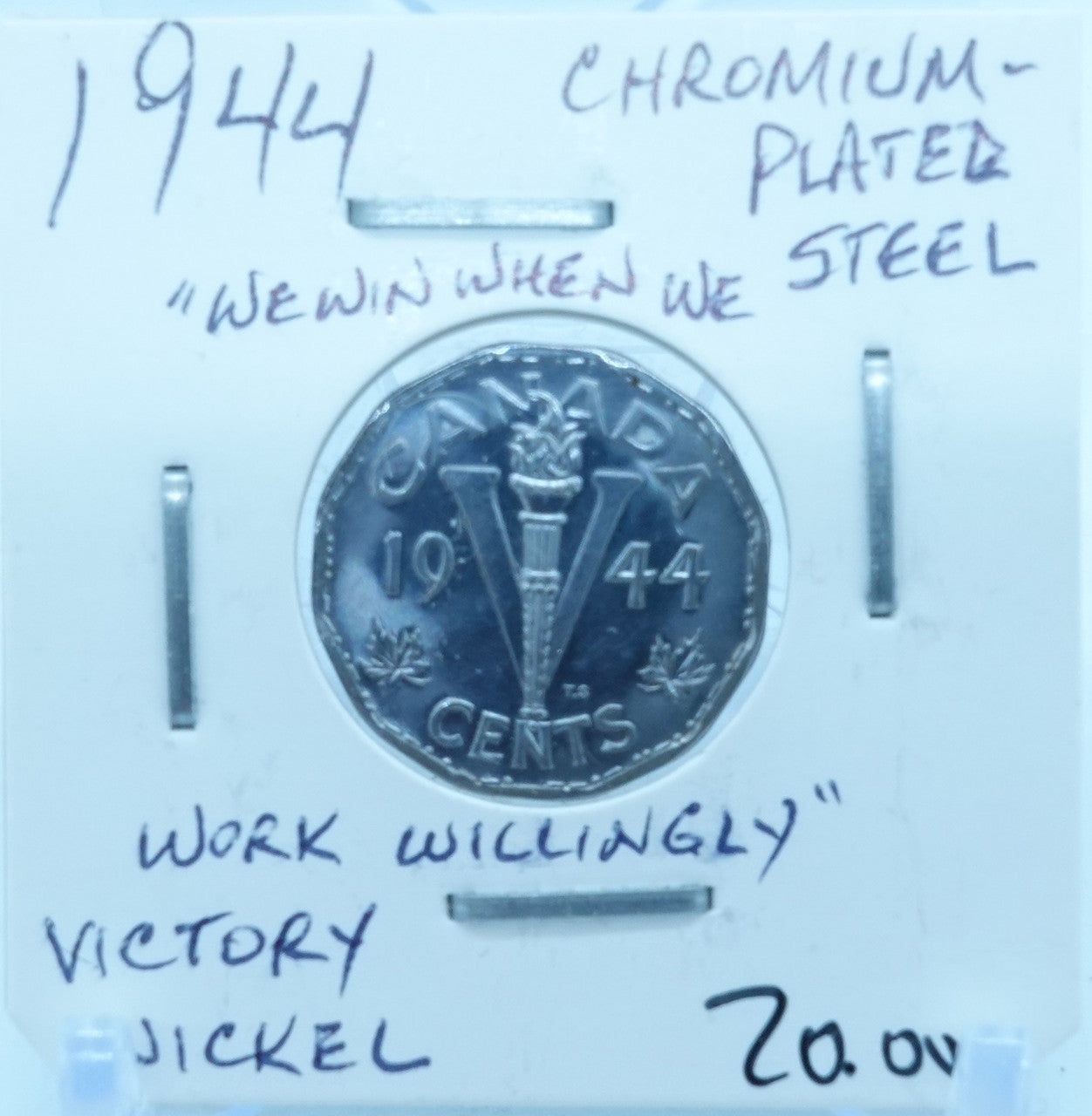 1944 CANADA CIRCULATION FIVE CENTS - UNGRADED