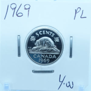 1969 CANADA CIRCULATION FIVE CENTS - UNGRADED