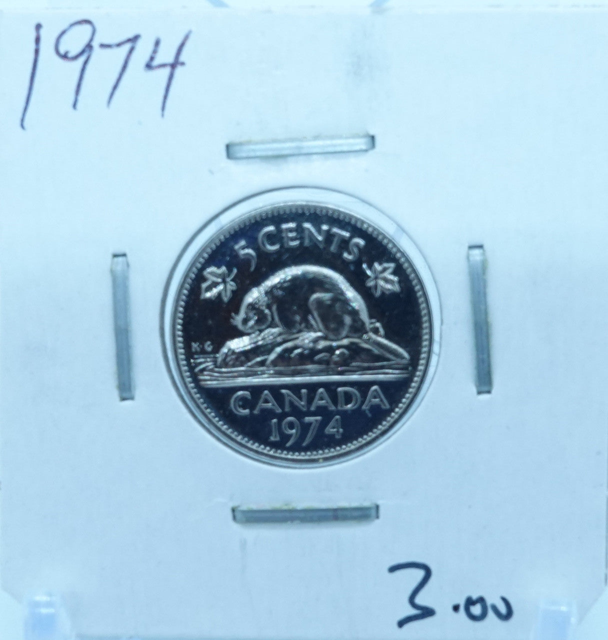 1974 CANADA CIRCULATION FIVE CENTS - UNGRADED