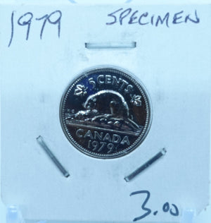 1979 CANADA CIRCULATION FIVE CENTS - UNGRADED