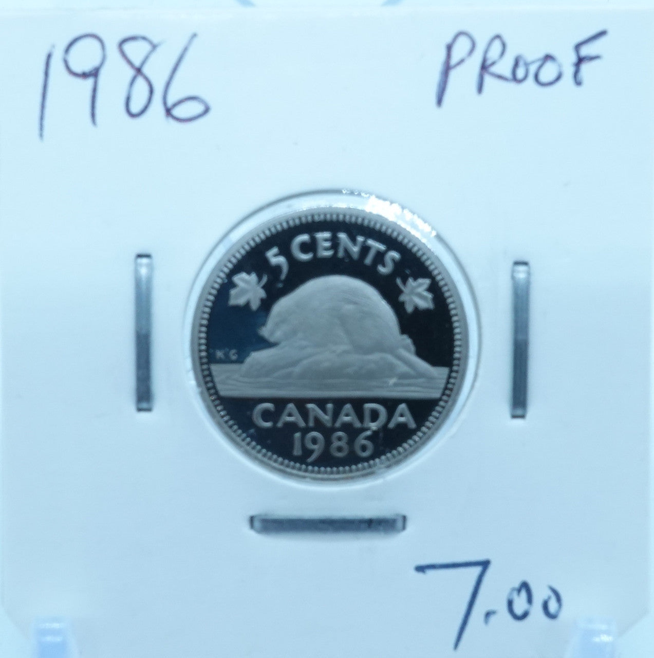 1986 CANADA CIRCULATION FIVE CENTS - UNGRADED (2566)