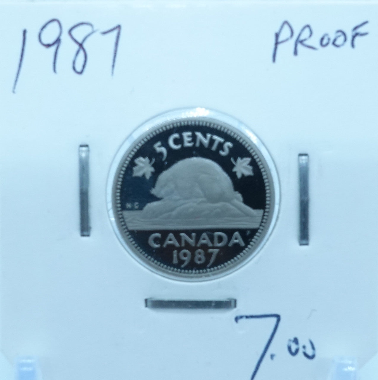 1987 CANADA CIRCULATION FIVE CENTS - UNGRADED (2568)