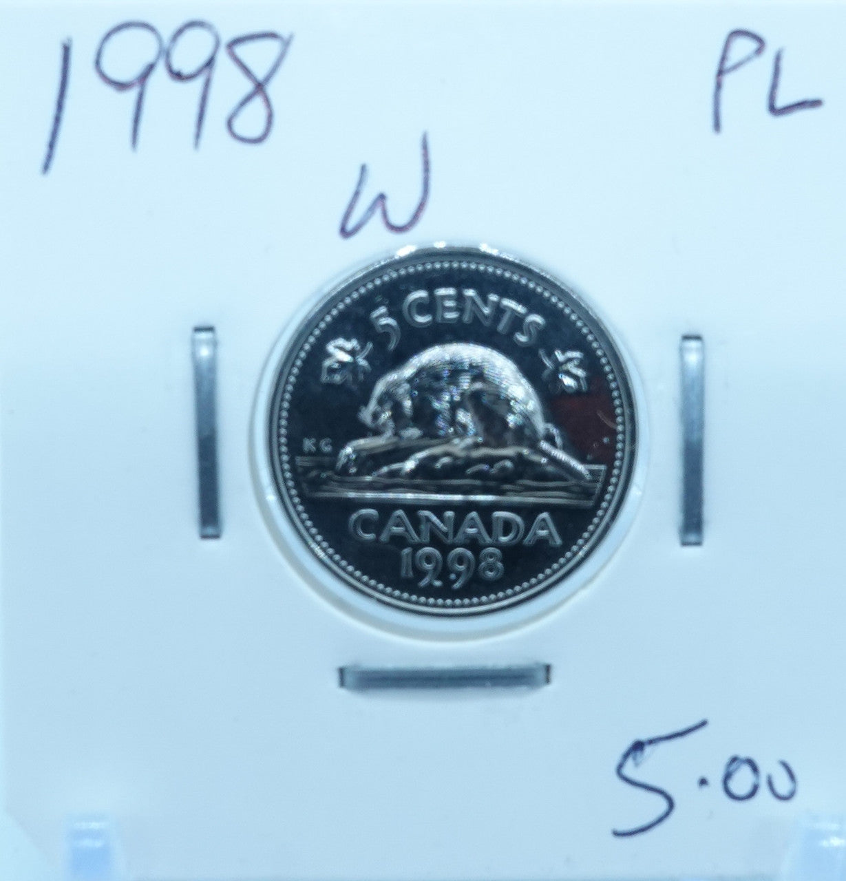 1998 CANADA CIRCULATION FIVE CENTS - UNGRADED