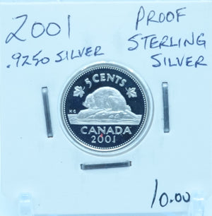 2001 CANADA CIRCULATION FIVE CENTS - UNGRADED (2201)