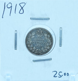 1918 CANADA CIRCULATION TEN CENTS - UNGRADED
