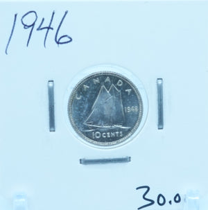 1946 CANADA CIRCULATION TEN CENTS - UNGRADED