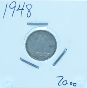 1948 CANADA CIRCULATION TEN CENTS - UNGRADED