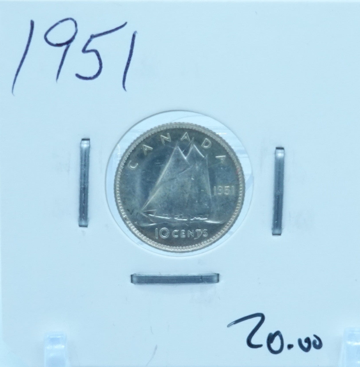 1951 CANADA CIRCULATION TEN CENTS - UNGRADED