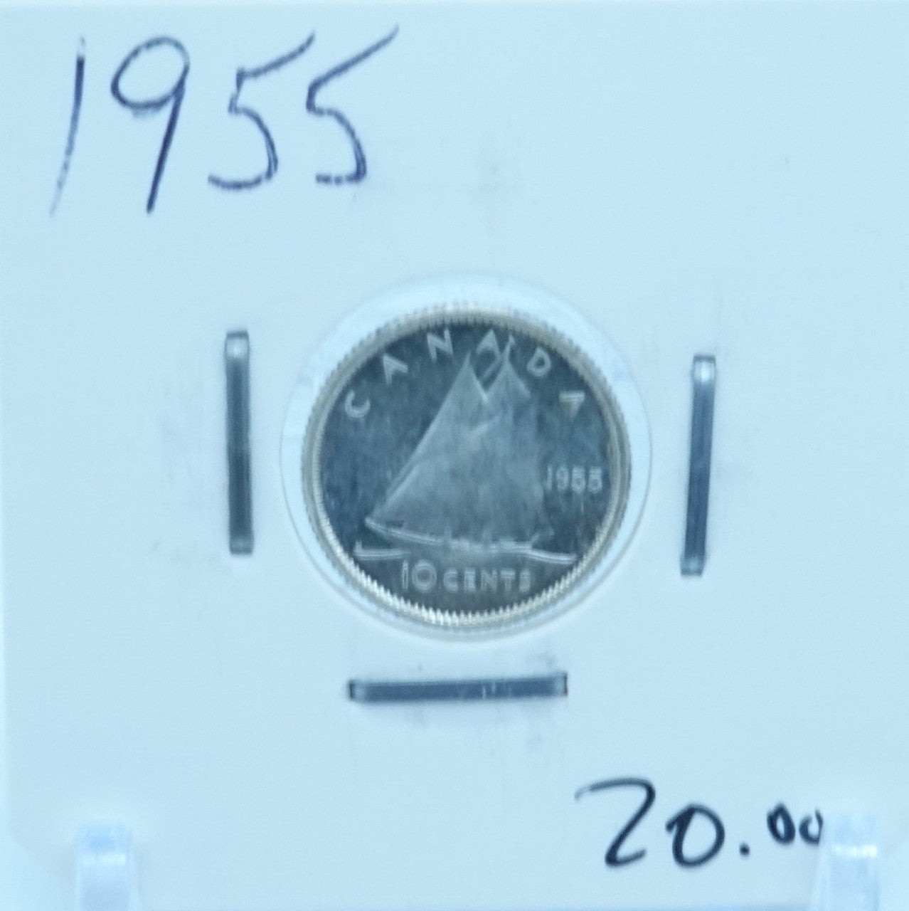 1955 CANADA CIRCULATION TEN CENTS - UNGRADED