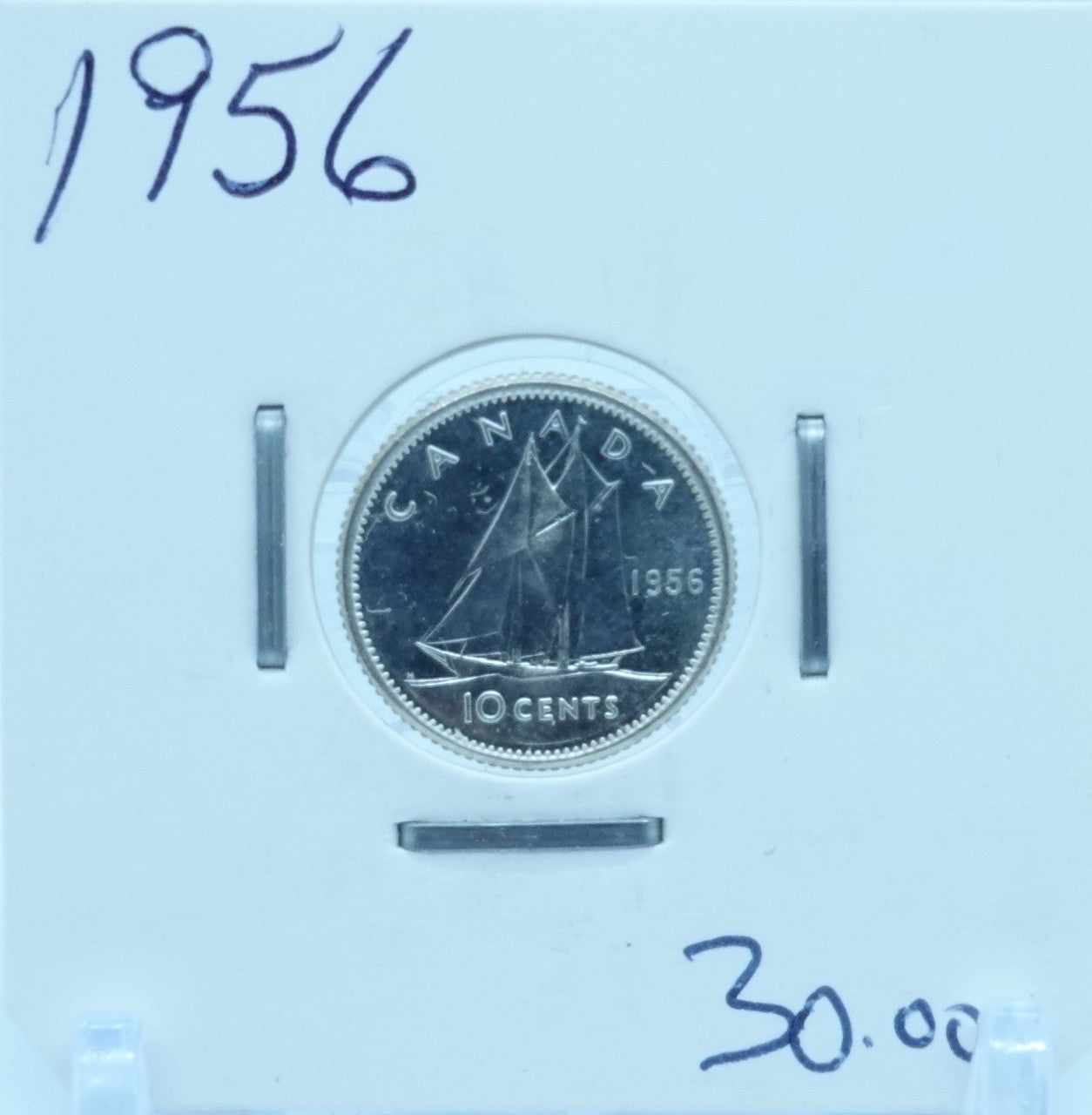 1956 CANADA CIRCULATION TEN CENTS - UNGRADED