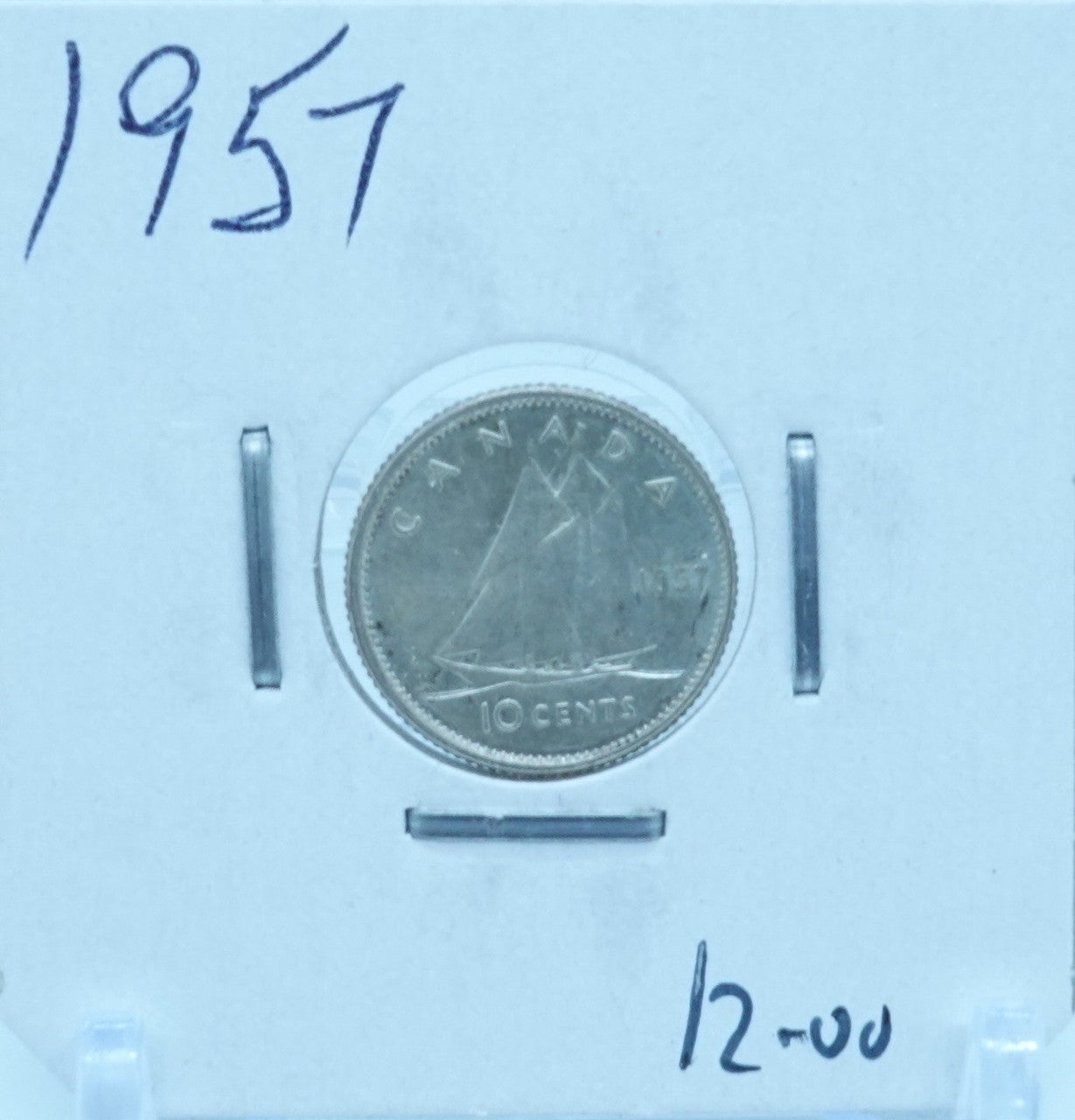 1957 CANADA CIRCULATION TEN CENTS - UNGRADED