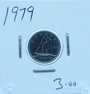 1979 CANADA CIRCULATION TEN CENTS - UNGRADED