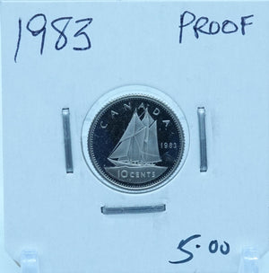 1983 CANADA CIRCULATION TEN CENTS - UNGRADED