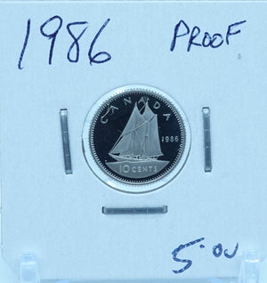 1986 CANADA CIRCULATION TEN CENTS - UNGRADED