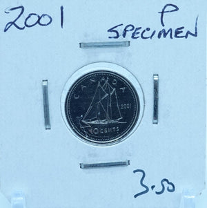 2001 CANADA CIRCULATION TEN CENTS - UNGRADED