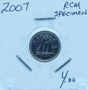 2007 CANADA CIRCULATION TEN CENTS - UNGRADED