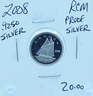 2008 CANADA CIRCULATION TEN CENTS - UNGRADED (2499)