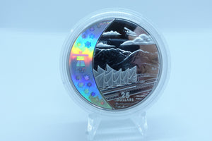 2008 $25 STERLING SILVER COIN- HOME OF THE 2010 OLYMPIC WINTER GAMES