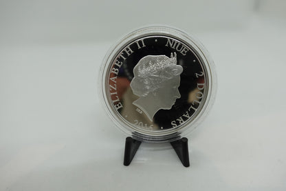 2016 $2 1oz FOREVER YOURS FINE SILVER COIN