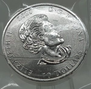 E-TRANSFER ONLY - 2020 $10 2oz KRAKEN FINE SILVER