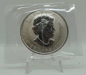 E-TRANSFER ONLY - 2005 1oz $5 ROOSTER PRIVY FINE SILVER MAPLE LEAF