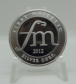 E-TRANSFER ONLY - 2012 1/2oz FIRST MAJESTIC MAYAN FINE SILVER