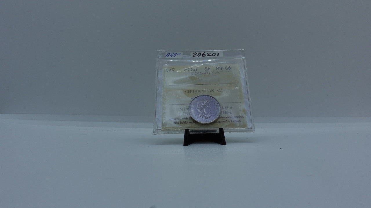 2006P CANADA CIRCULATION 5-CENT MS-66