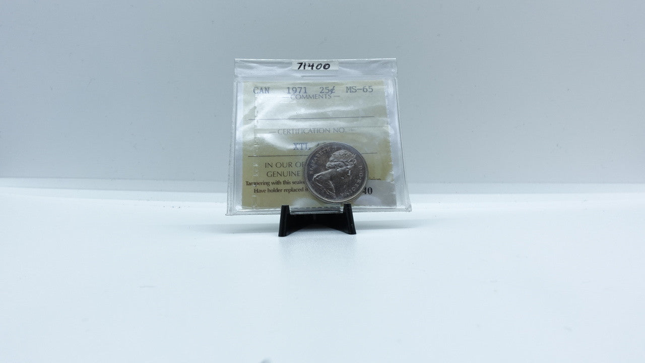 1971 CANADA CIRCULATION 25-CENT MS-65