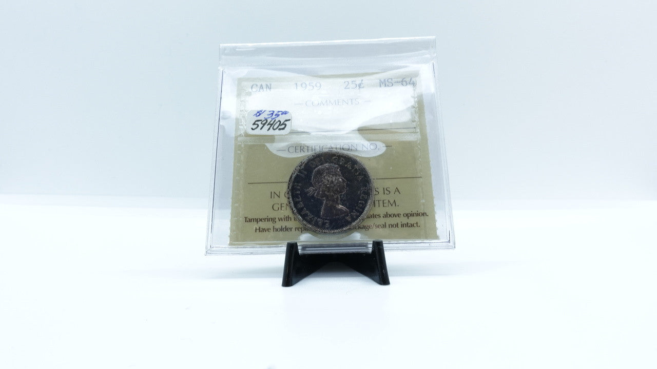 1959 CANADA CIRCULATION 25-CENT MS-64