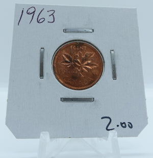 1963 CANADA CIRCULATION 1-CENT