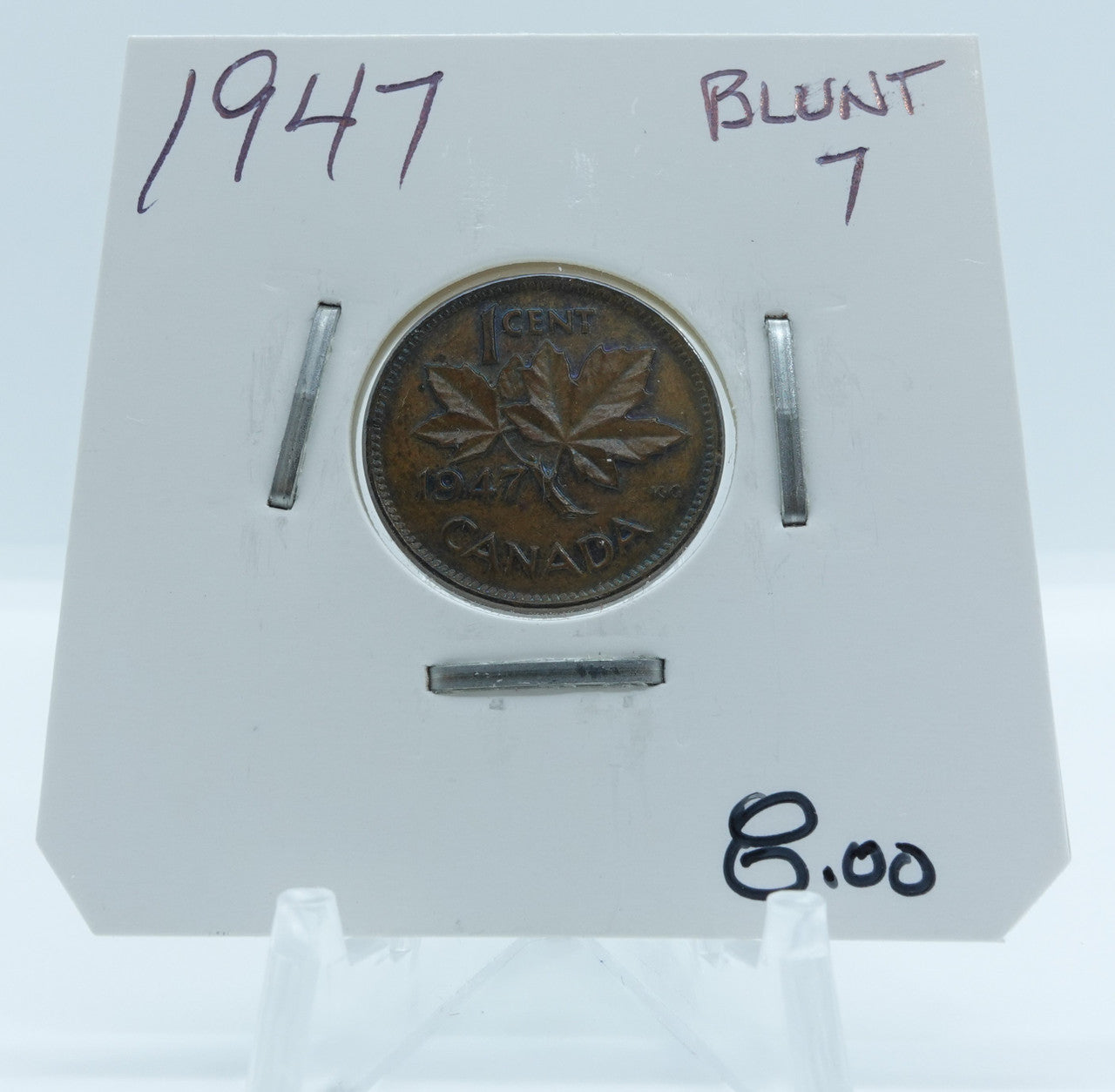 1947 CANADA CIRCULATION 1-CENT BLUNT 7 (2)