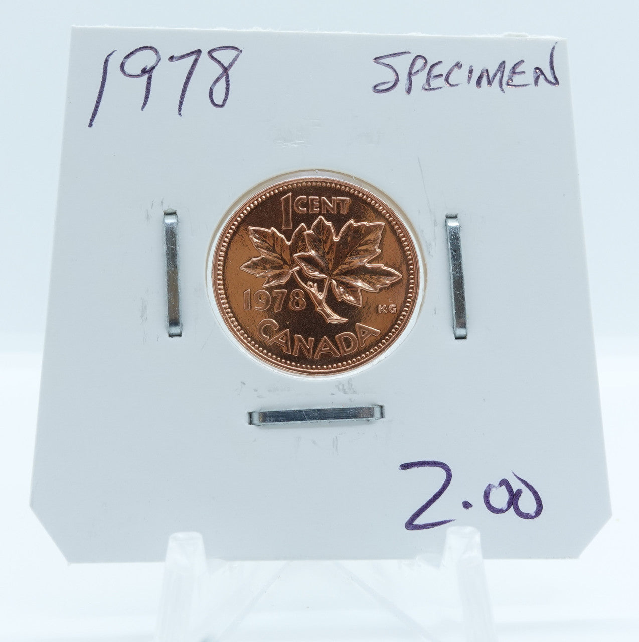1978 CANADA CIRCULATION 1-CENT SPECIMEN