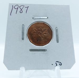 1987 CANADA CIRCULATION 1-CENT