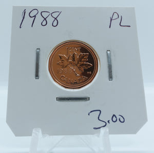 1988 CANADA CIRCULATION 1-CENT PL