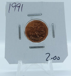 1991 CANADA CIRCULATION 1-CENT