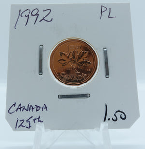 1992 CANADA CIRCULATION 1-CENT PL CANADA 125