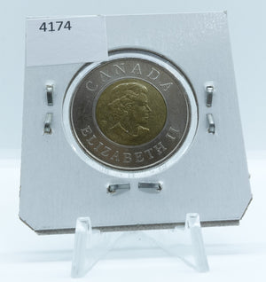 2008 CANADA CIRCULATION TOONIE COMMEMORATIVE QUEBEC CITY QUADRICENTENNIAL