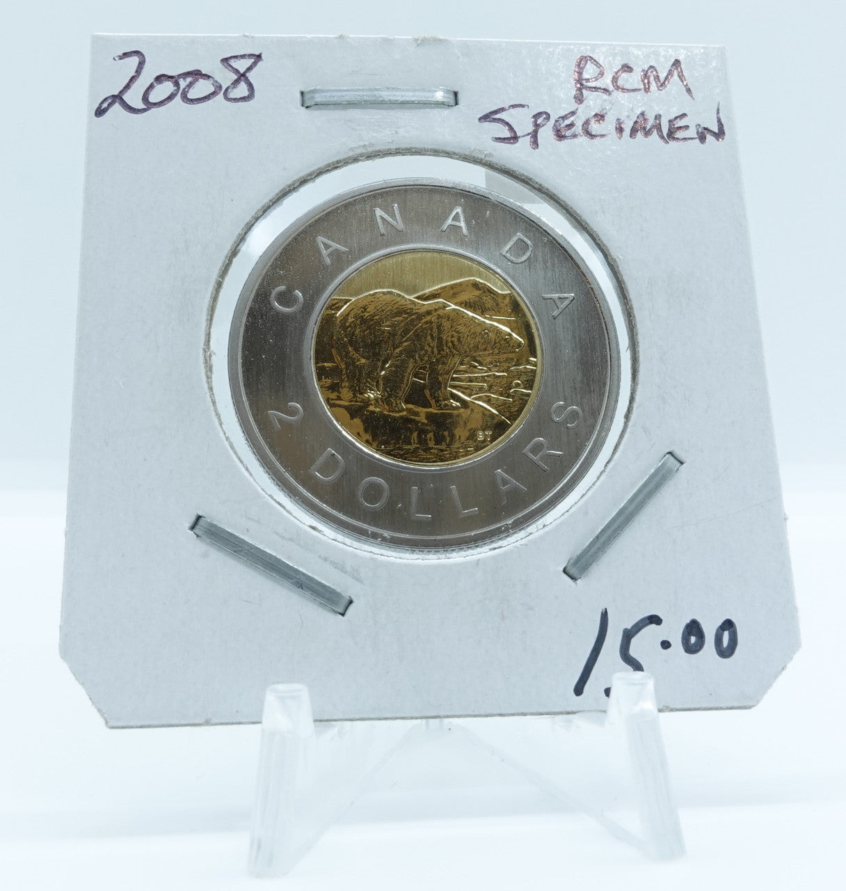2008 CANADA CIRCULATION TOONIE RCM SPECIMEN