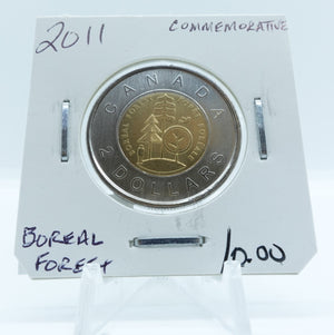 2011 CANADA CIRCULATION TOONIE COMMEMORATIVE BOREAL FOREST