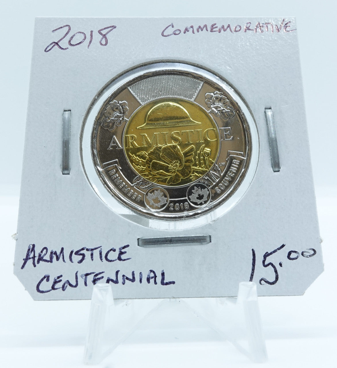 2018 CANADA CIRCULATION TOONIE COMMEMORATIVE ARMISTICE CENTENNIAL
