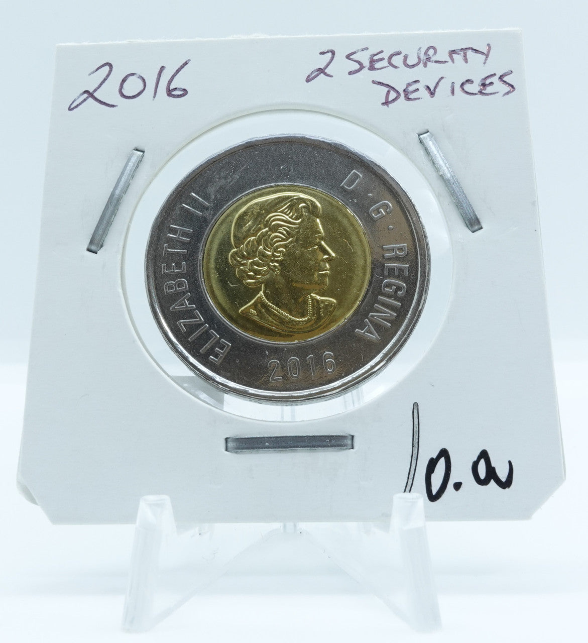 2016 CANADA CIRCULATION TOONIE 2 SECURITY DEVICES (2)