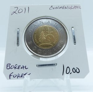 2011 CANADA CIRCULATION TOONIE COMMEMORATIVE BOREAL FOREST (2)